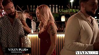 dolly orchid skips lame date to deepthroat bartender's cock bent over wildly