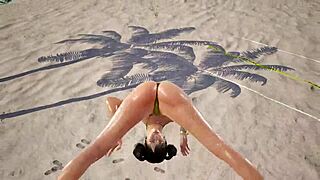 Xiaoyu glistens in golden bikini curves begging for tk8 ryona tease