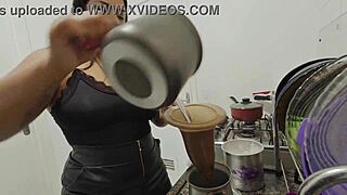 Latina's Big Pussy Tries Old Man's Monster Cock