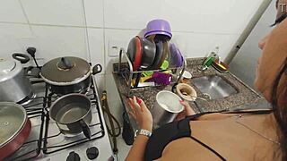 Latina's Big Pussy Tries Old Man's Monster Cock