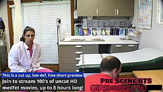 Perverted Podiatrist Humiliates Aria Nicole's Bare Feet and Shaved Pussy