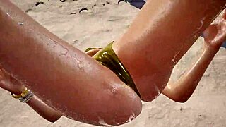 Xiaoyu glistens in golden bikini curves begging for tk8 ryona tease