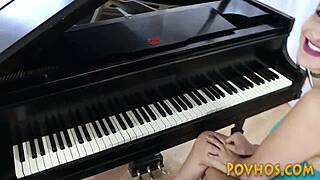 Newbie teen hottie gives POV blowjob then gets plowed hard