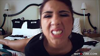 Evi Fox Fingers Her Dripping Sensitive Pussy to Moaning Orgasm on Webcam