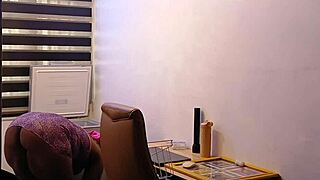 i love how this ebony fat ass maid bends over for domestic spanking fun