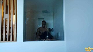 Big Black Cock Stretches Huge Pussy Lips in Bent Over Doggystyle Creampie Pounding