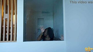 Big Black Cock Stretches Huge Pussy Lips in Bent Over Doggystyle Creampie Pounding