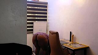 i love how this ebony fat ass maid bends over for domestic spanking fun