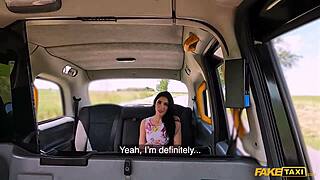 in the fake taxi the tall skinny french milf coach rides cock missionary to creampie bliss