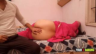 punjabi bhabhi's big ass gets massaged then hardcore fucked creampie