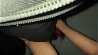 riding his thick cock hard in the car backseat