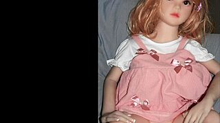 Camille sex doll models in pink outfit