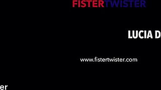 Fistertwister foxie t and lucia denvile fisting scene