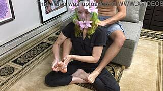 foot fetish massage session