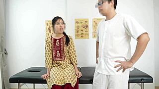 Beautiful Sexy Petite Skinny Indian Desi Student Uniform Erotic Massage