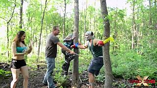 vandal vixens fuck orgy in the wood part 1
