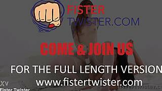 Fistertwister foxie t and lucia denvile fisting scene