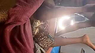 African American Milf Taken To Gloryhole For Fun
