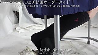 socks fetish video with feet play