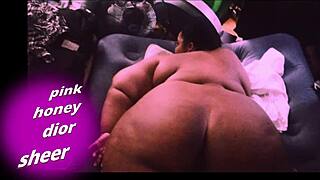 teasing that huge ebony ass till it shakes just right