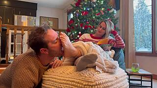 Santa keeps licking my toes all night