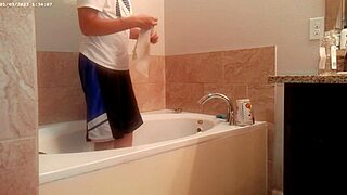 generally tiding up the bathroom housechore work