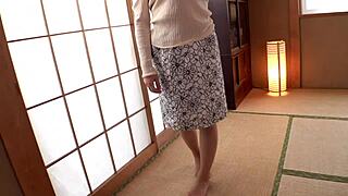 Busty Japanese Milf Shows Her Huge Curves