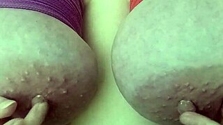 Bondage big natural tits nipple play with orgasm bustyprimalxxx