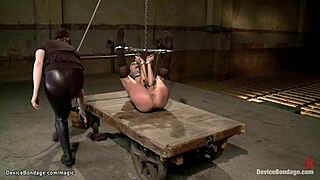 bound in extreme devices lesbian fucked hard