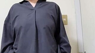 a married woman masturbates while shaking her hips in a lewd manner