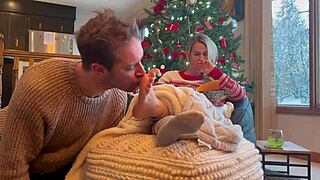 Santa keeps licking my toes all night