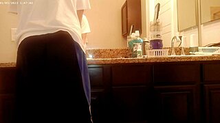 generally tiding up the bathroom housechore work