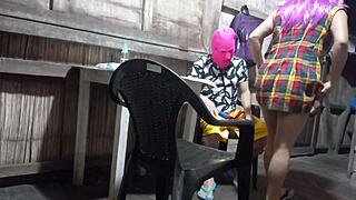 Madrastra excites hijastro in real homemade video