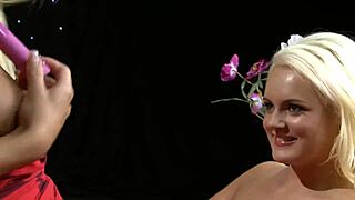 caprice jane and tye thornton are blonde lesbians using a toy