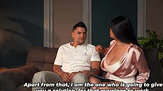 Muscular patient gets special treatment from his busty psychologist