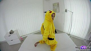 vr pokemon babe nicole plays her tight pussy