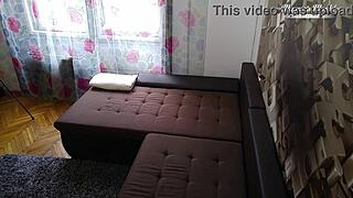 Behind the scenes slutty teen nina gets massaged and fucked