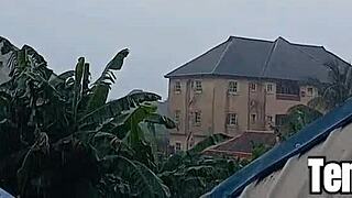 BLACK COUPLE RAINY DAY MISSIONARY FUCK