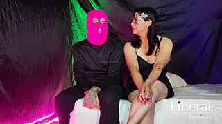Real swinger couple exchange at casting