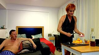 Gigi the tranny girlfriend does live show with dave