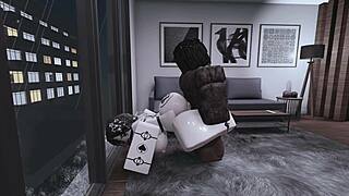 roblox goth girl returns for rough sex