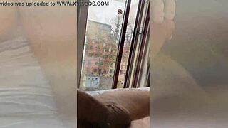Latvian girl flashes her naked body in wellton riga hotel