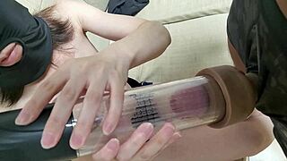 real onahole creampie unnoticed by shaved housewife