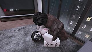 roblox goth girl returns for rough sex