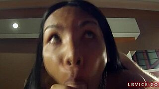 amateur ladyboy pampam gives pov action