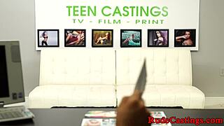 innocent teen 18+ hardfucked at casting