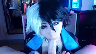 Pervy roommate wanted to see my luna snow cosplay so i dominated him trailer