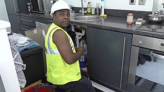 Rose skies takes plumbers bbc like a slut