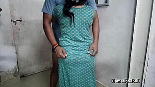 hot indian wife has sex in gown