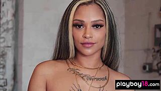 sexy latina teen londyn chanel strips and poses nude on a motorcycle